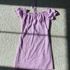 Purple floral dress